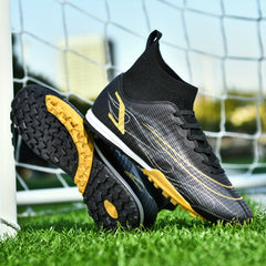 Boys' High Top Turf Soccer Boots Anti-Skid Outdoor Cleats