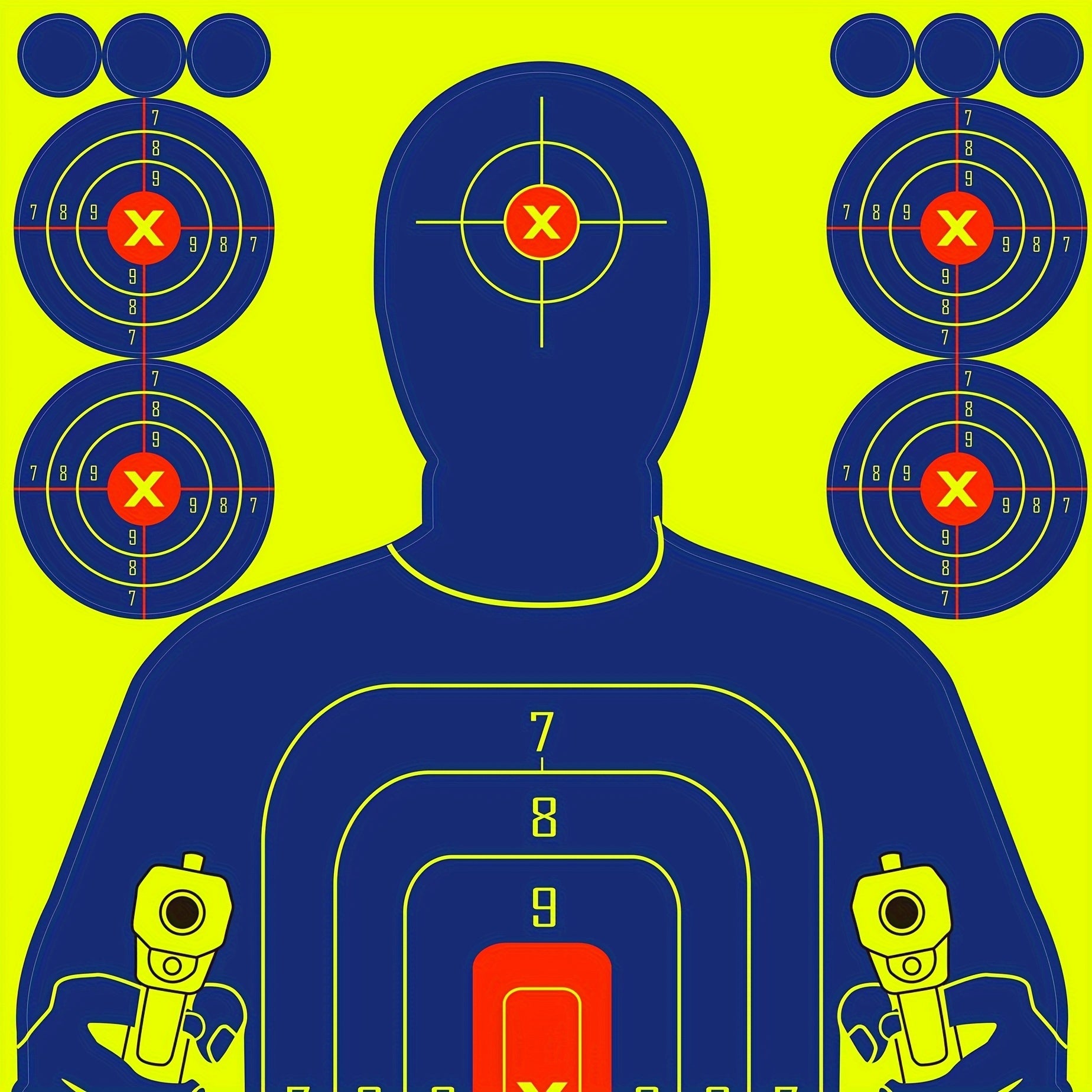 10pcs 30-48x45-72cm Airsoft Toy Shooting Targets Visible for Practice
