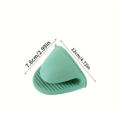 2pcs Silicone Pot Holders Heat Resistant Oven Mitts Kitchen Cooking Baking
