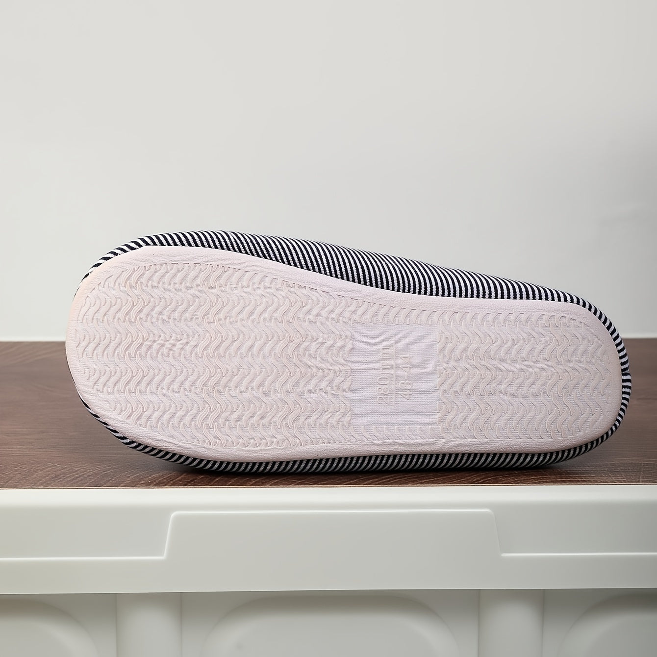 Cozy Striped House Slippers for Men