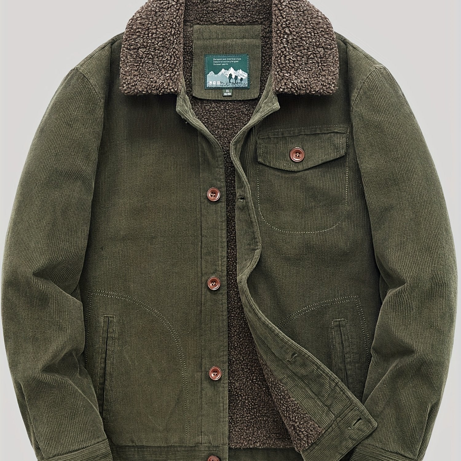 Men's Warm Fleece Full Zip Jacket Lightweight Soft Coat
