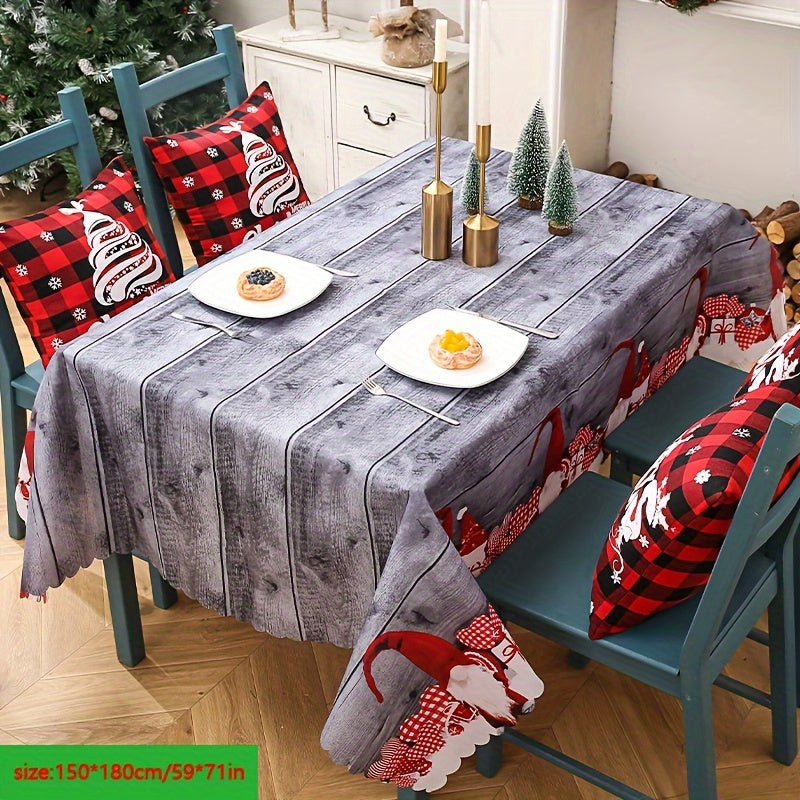 Christmas Printing Tablecloth Table Runner Christmas Tabletop Decorations