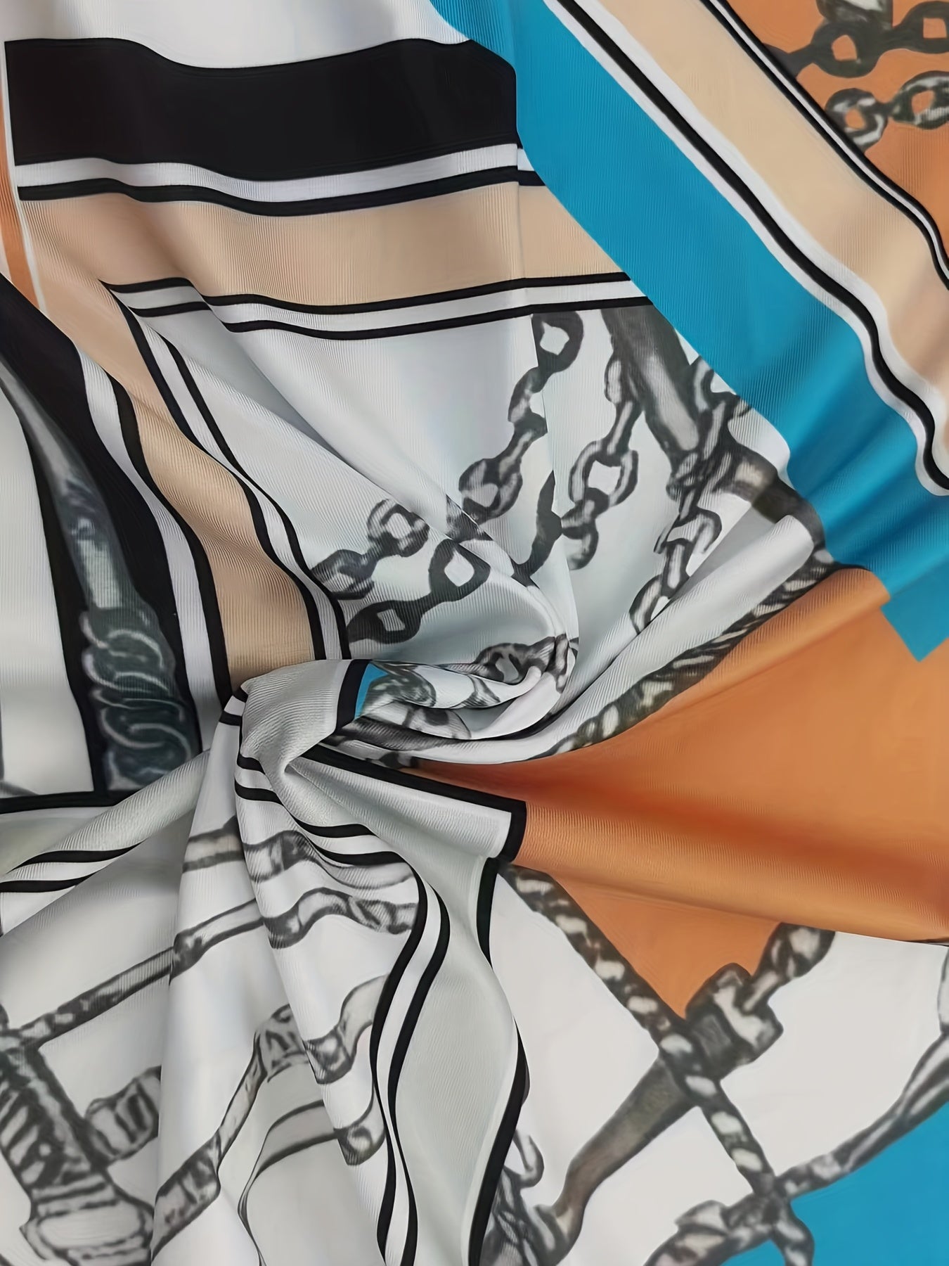 Geometric Print Half Sleeve Maxi Dress With Belt
