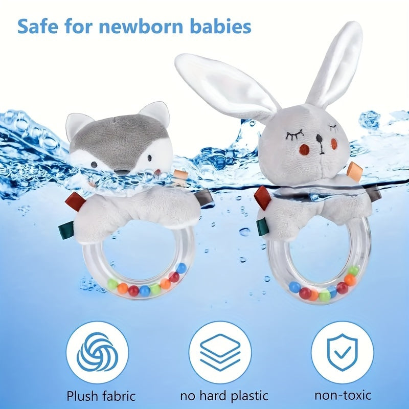Soft Animal Rattle Toys for Babies