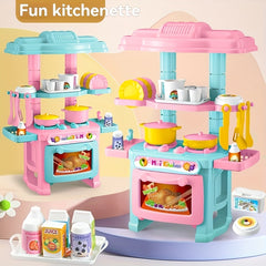 48pcs Kitchen Utensils Cooking Stove Playset Toy Kit - Interactive Parent-Child