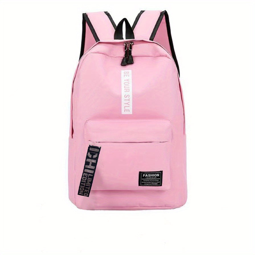 Junior High School Canvas Backpack for Outdoor Travel