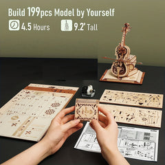3D Wooden Cello Model Kit: Perfect Gift For Adults