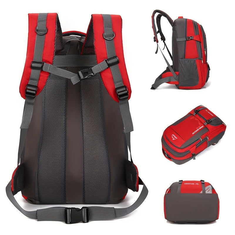 70L Outdoor Mountaineering Backpack Waterproof Hiking Bag