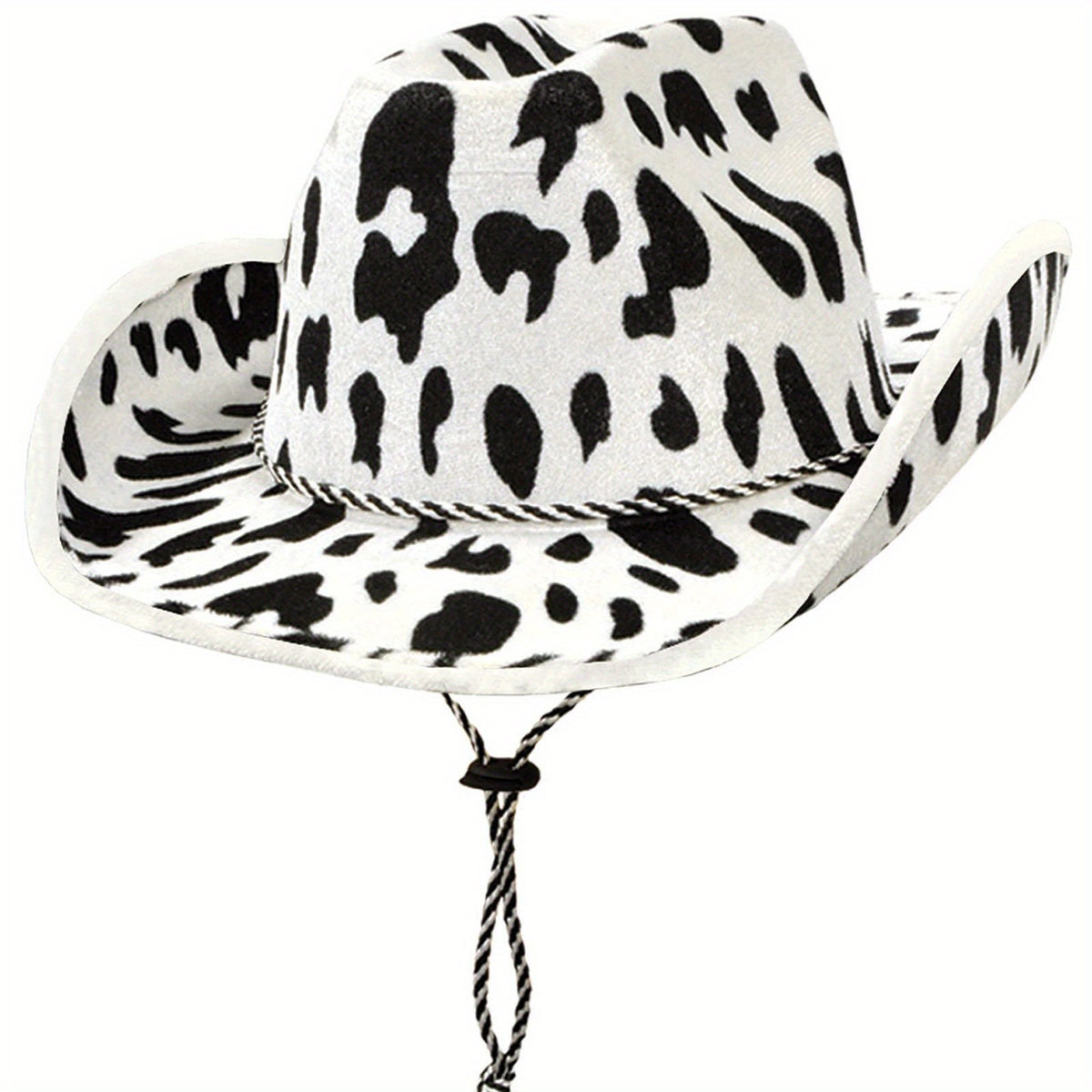 Cow Print Cowboy Hat One Size Fits Most People Print Hat