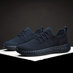 Men's Lace up Sneakers Odor resistant Athletic Shoes Lightweight