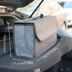 Car Trunk Organizer Anti Slip Boot Storage Bag Soft Felt Accessories