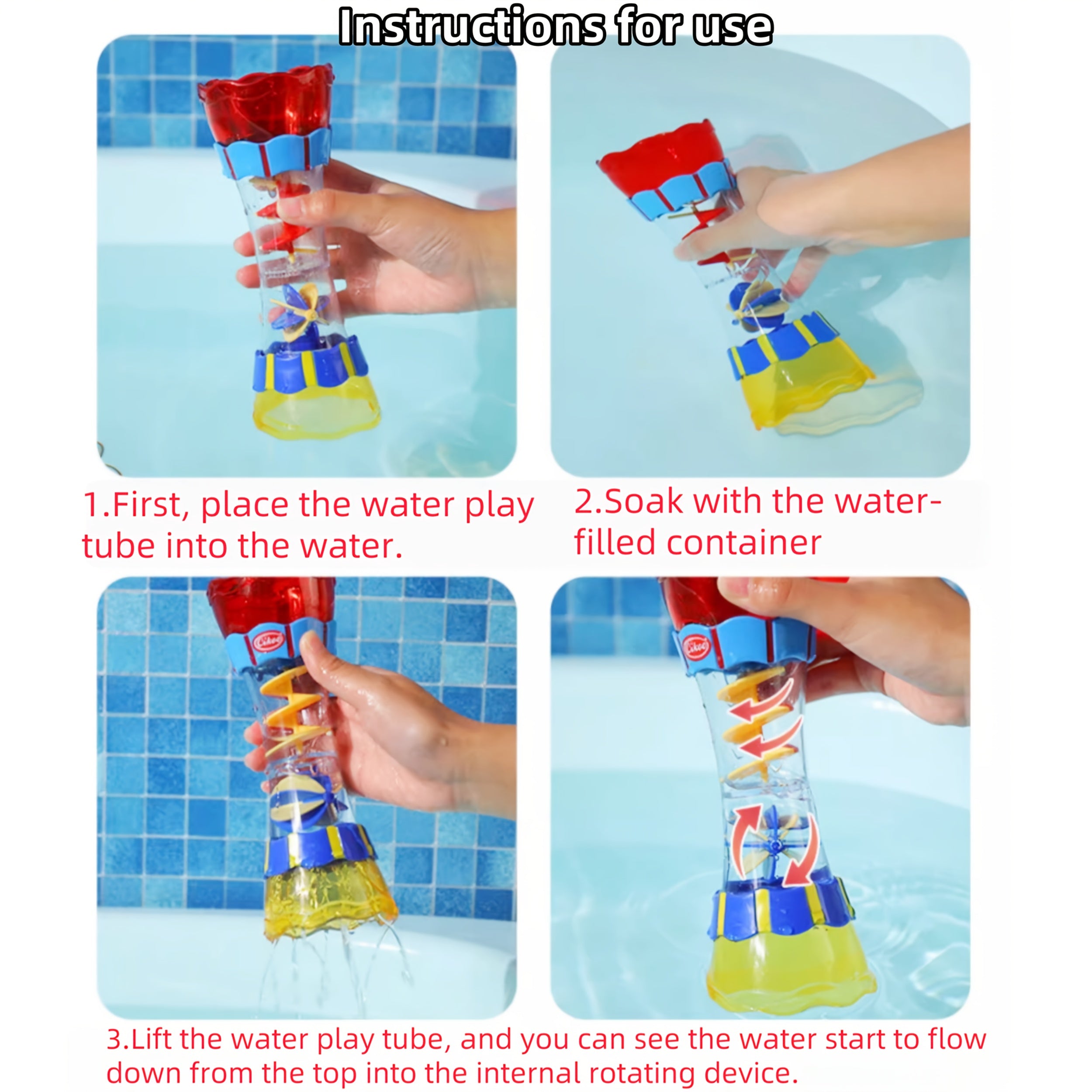 Rotating Water Leak Bath Toy for Babies, 18 Months and Up