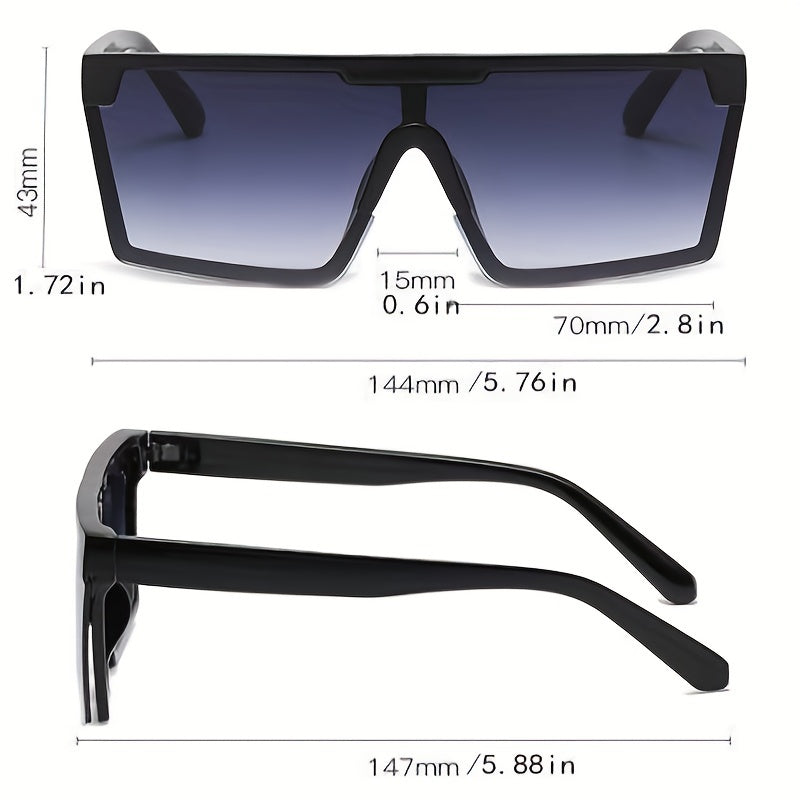 Y2K Flat Top Gradient Sunglasses UV400