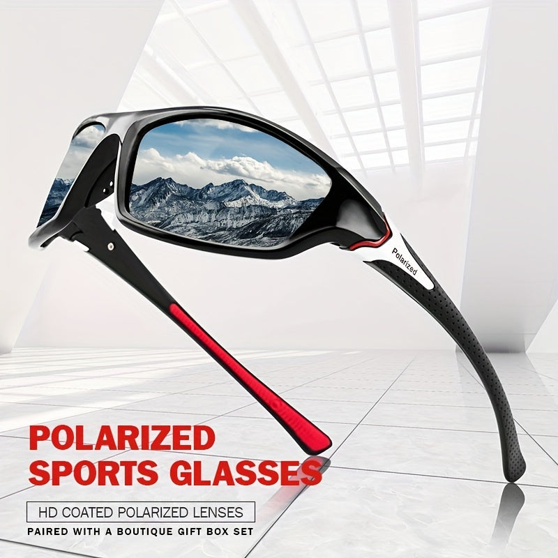 Men's Sports Polarized Sunglasses Sunscreen Anti glare Riding Driving Sunglasses