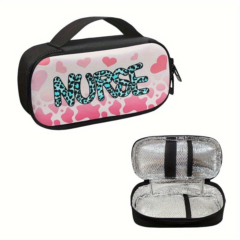 Insulin Cooler Bag Nurse Pattern Large Capacity Portable & Insulated