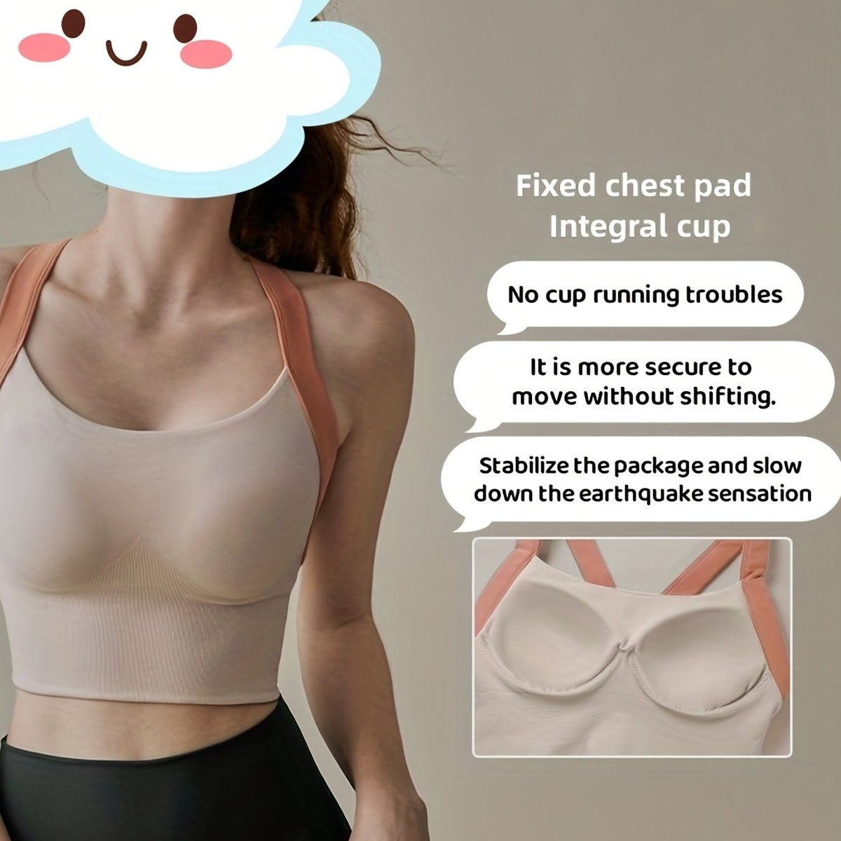 Stretchy Tank Top Criss Cross Back Yoga Fitness Sports Bra