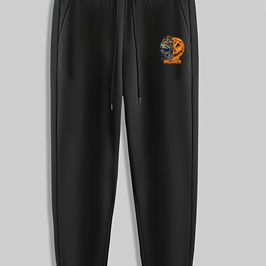 Skull Pattern Men's Drawstring Sweatpants Pocket Casual Comfy Jogger Pants