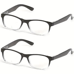 2pcs Multifocal Readers Reading Glasses For Women Men Bifocal 50-250