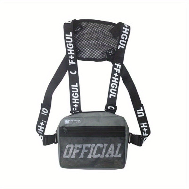 Men's Hip Hop Chest Bag Tactical Chest Rig Vest Bags