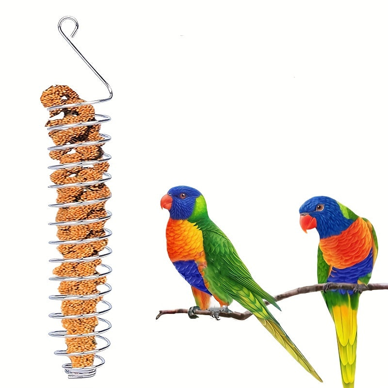 Colorful Fruit Spear Hanging Bird Food Feeder for Budgies