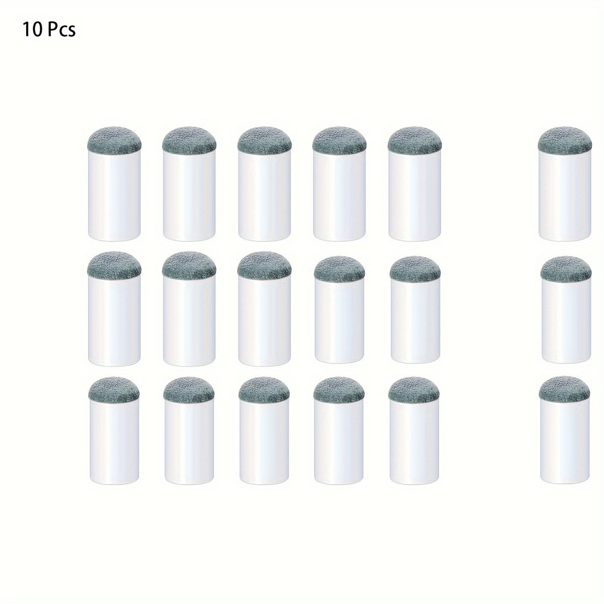 10pcs Slip On Pool Cue Tips Replacement 12mm 13mm Each Size 5pcs