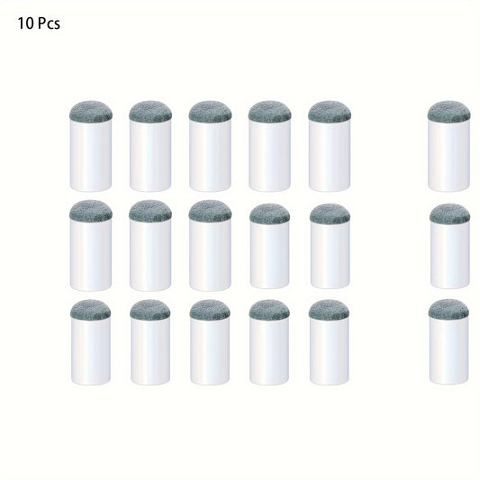 10pcs Slip On Pool Cue Tips Replacement 12mm 13mm Each Size 5pcs