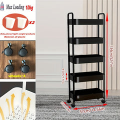 Plastic Storage Shelf 4-5 Layers Garage Organizer Rack