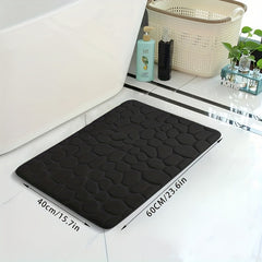 Non Slip Memory Foam Bath Rug Quick Drying Machine Washable Shower Carpet