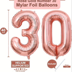 Rose Golden 16-60 Giant Foil Helium Birthday Balloon