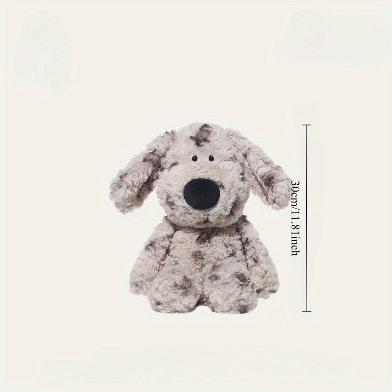 Plush Dog Toy Brown & Spotted Fun Stuffed Animal