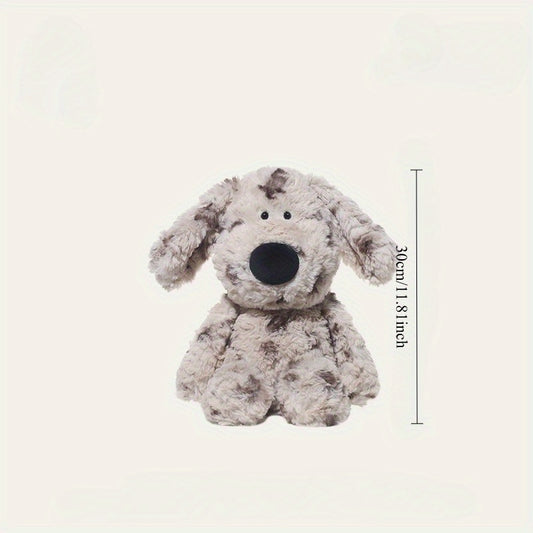 Plush Dog Toy Brown & Spotted Fun Stuffed Animal