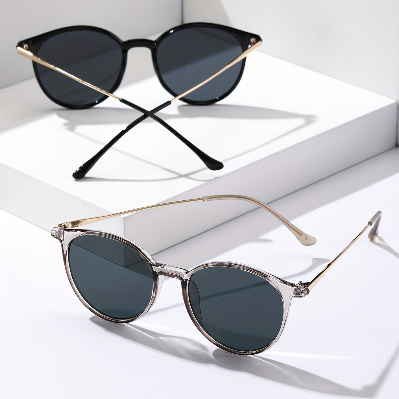 2 Pairs Men's Casual Sunglasses Outdoor Sunshade Sunglasses