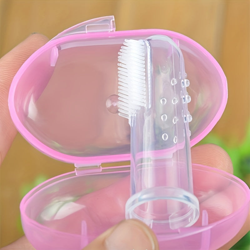 Soft Bristle Pet Toothbrushes For Cats Dogs with Storage Box