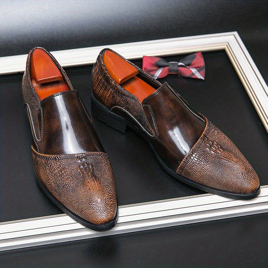 Men's Vintage Slip On Dress Shoes Assorted Colors Smart Casual Walking