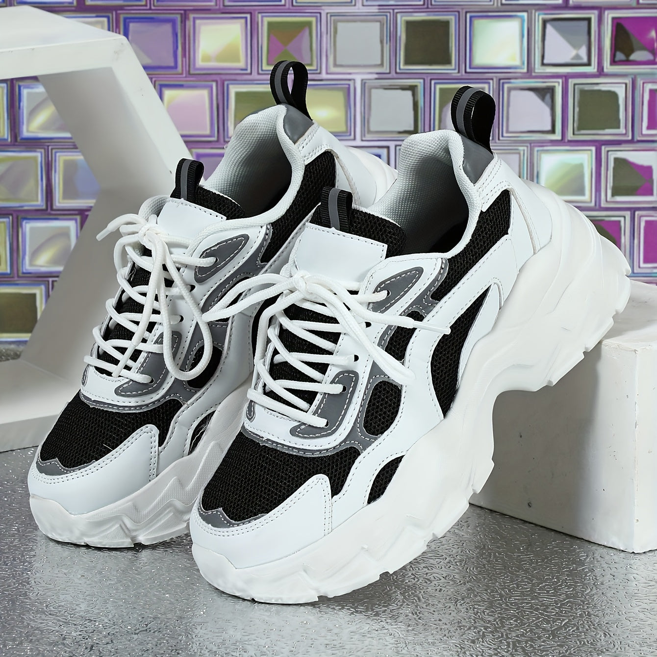 Breathable Chunky Sneakers Non Slip Running Shoes