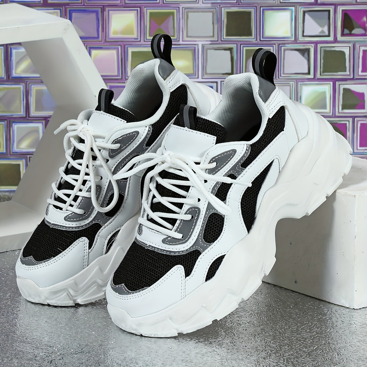 Breathable Chunky Sneakers Non Slip Running Shoes