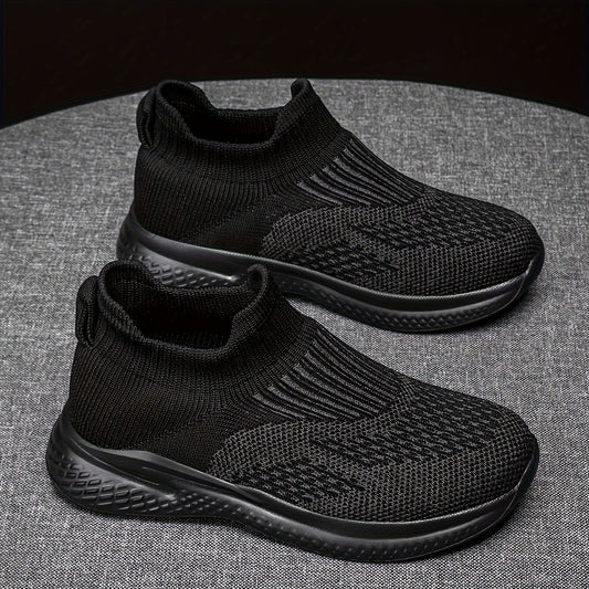 Girl's Slip On Sock Shoes Breathable Non Slip Sneakers
