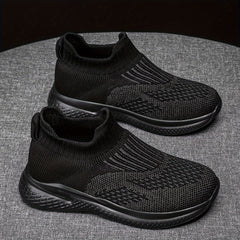 Girl's Slip On Sock Shoes Breathable Non Slip Sneakers