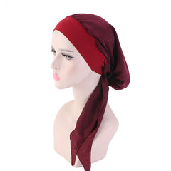 Elastic Headband Braid Hat Head Scarf Tied Head Scarves Slip On Beanies