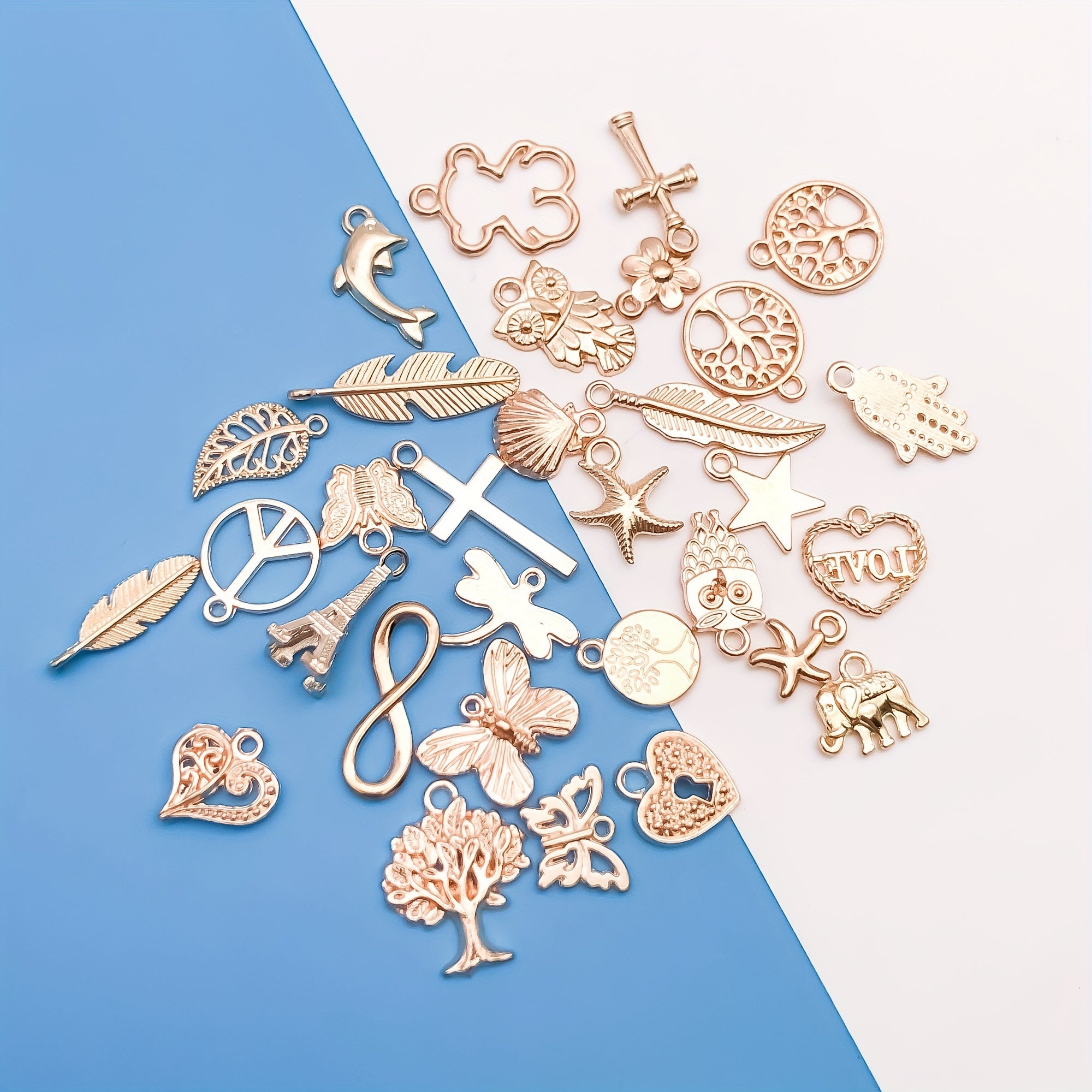 30pcs Zinc Alloy Tree Of Life Charms Pendants for DIY Jewelry Making