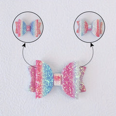 Sequin Bow Hair Clips Girls Party Pink Bow Hair Clips Hair Accessories