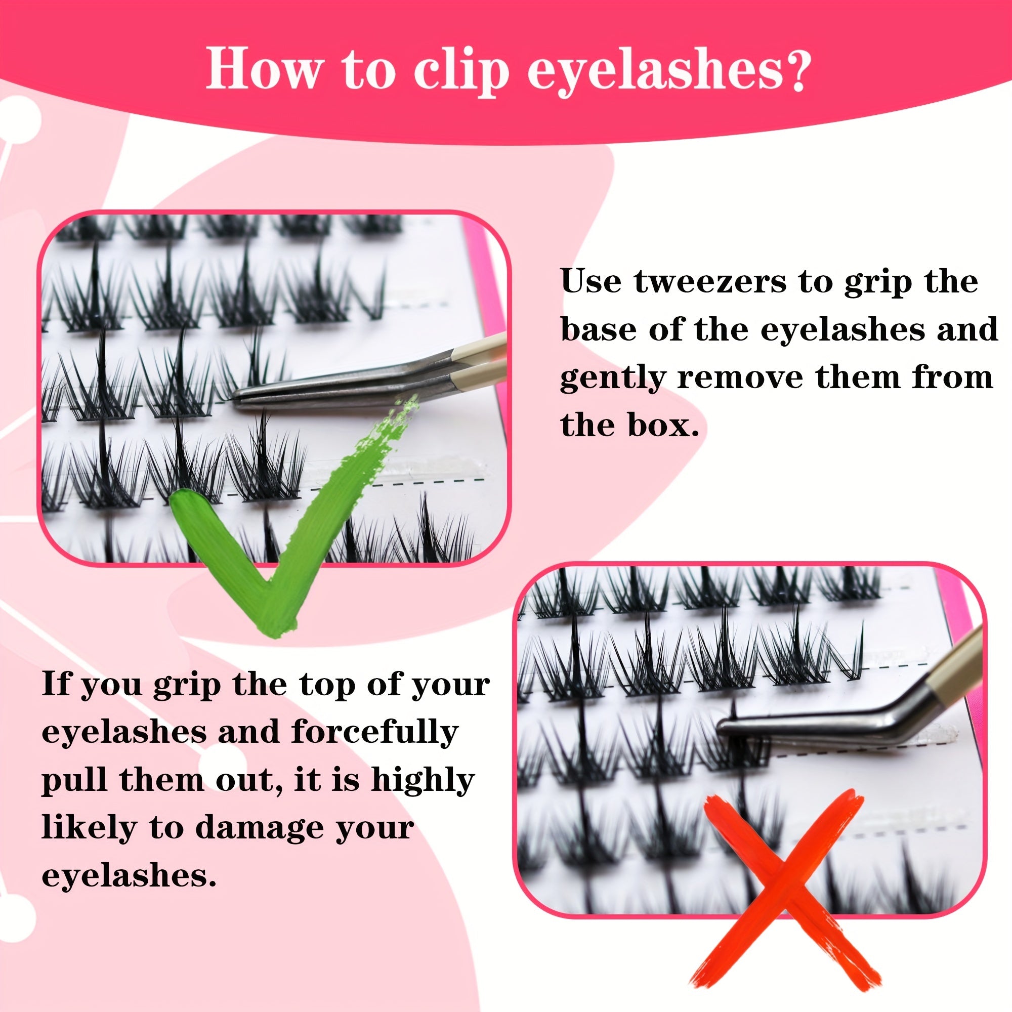 DIY 10mm Cluster Lashes Extensions C Curl 110pcs Soft Lightweight Home Use