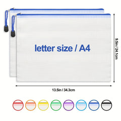 32PCS Zipper File Bags Cross Stitch/Jigsaw Puzzle Bags Storage A4 Size