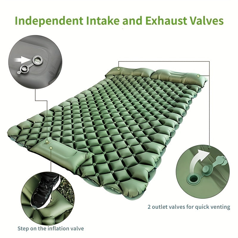 Inflatable Mat Double Sleeping Mat Portable Air Mat For Camping