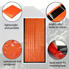 2pcs Emergency Thermal Blanket Camping Sleeping Bag