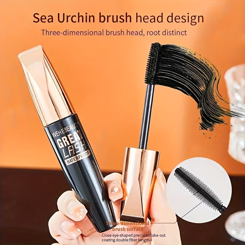 Smudge Proof 4D Silk Fiber Mascara Waterproof Long Thick Curling Mascara