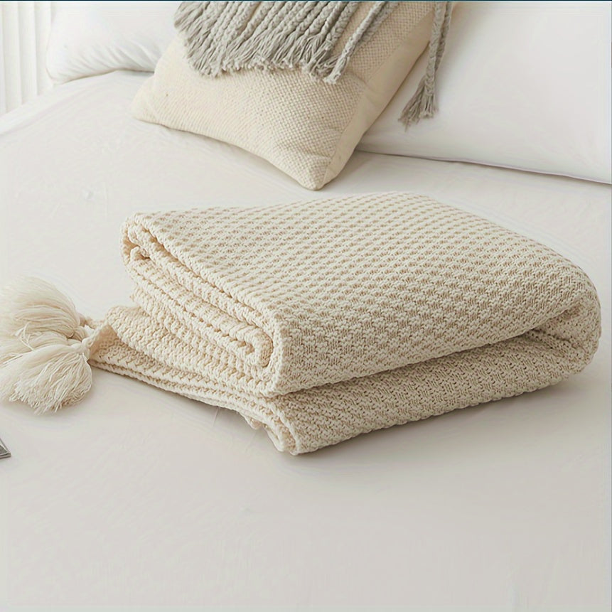 Nordic Wind Sue Knitted Blanket Office Air Conditioning Nap Blanket