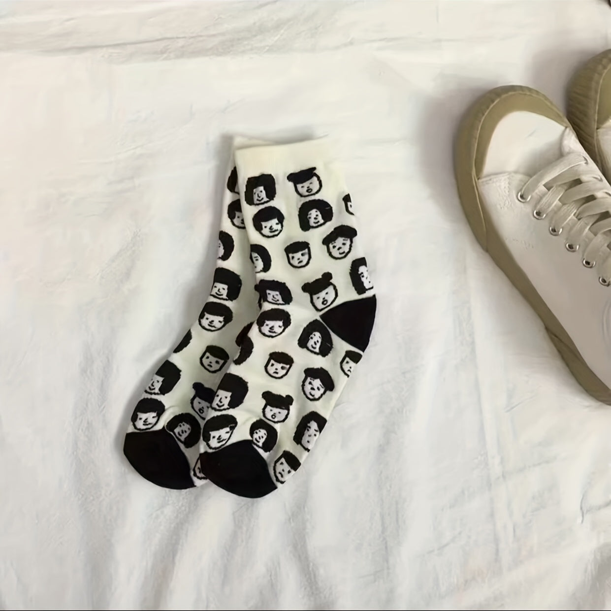 5 Pairs Cartoon Print Socks Women's Stockings