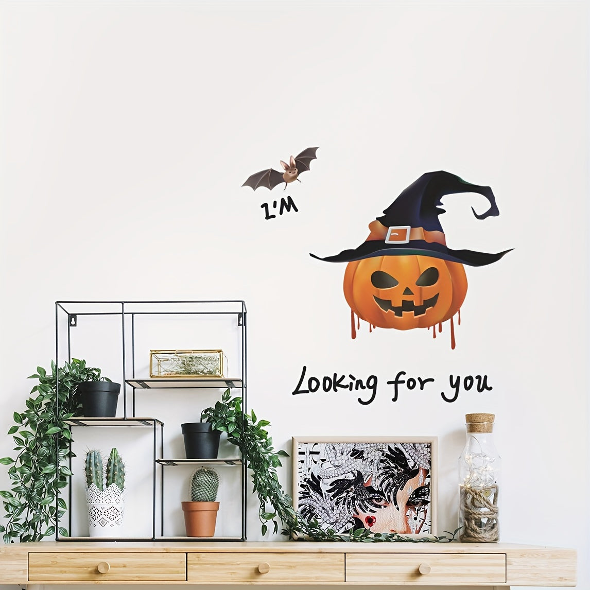 Halloween Witch Self Adhesive Stickers 3pcs
