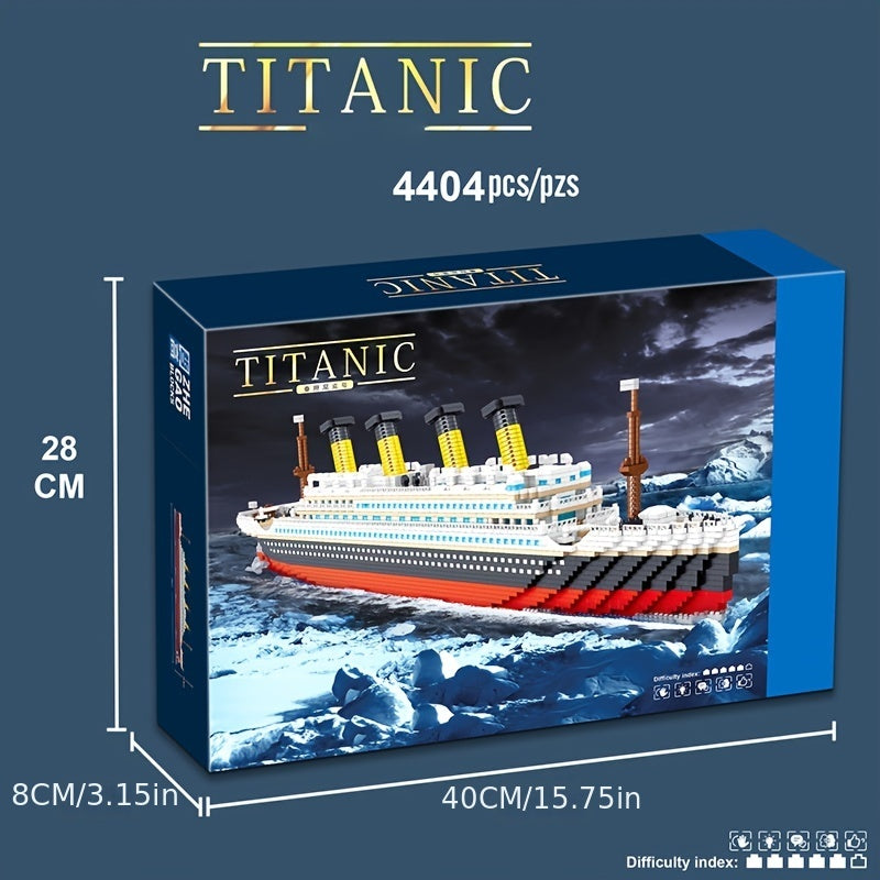 4404pcs Large Cruise Building Blocks Set Toy for Halloween Christmas